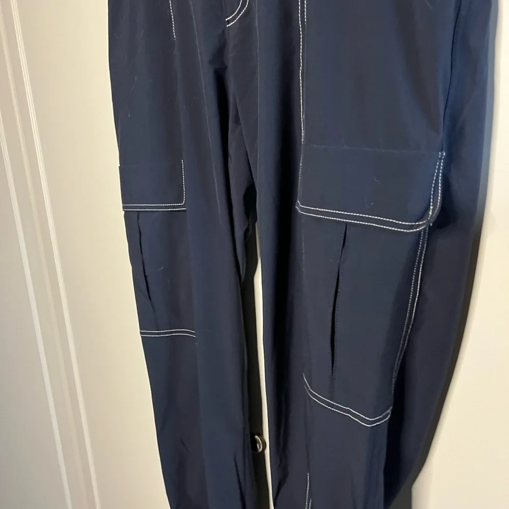 Athleta Chelsea Utility Jogger Pants Contrast Stitching - Picture 4 of 11